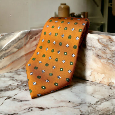 Fiore D'Arancio Milani Silk Tie