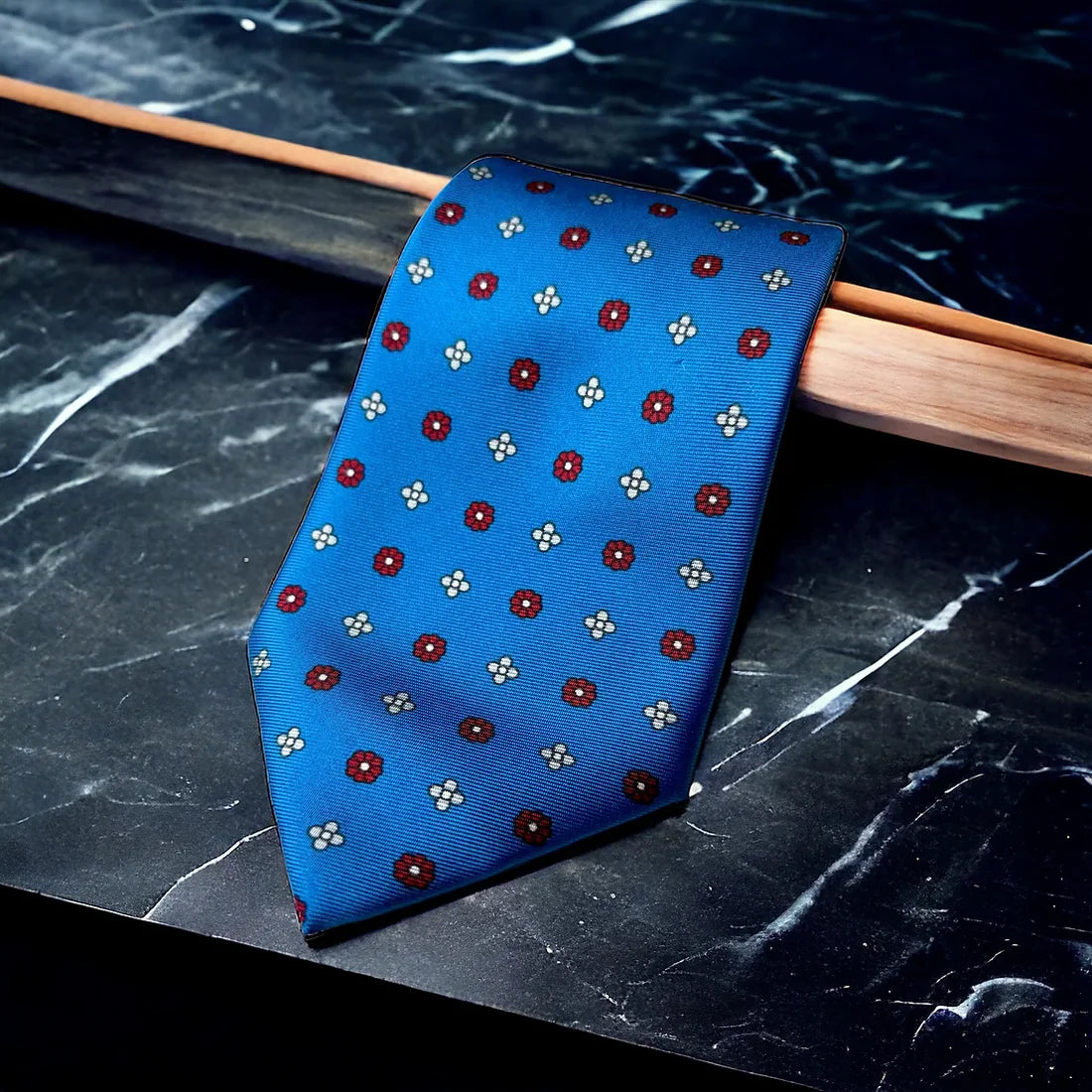 Fiore Blu Milani Silk Tie