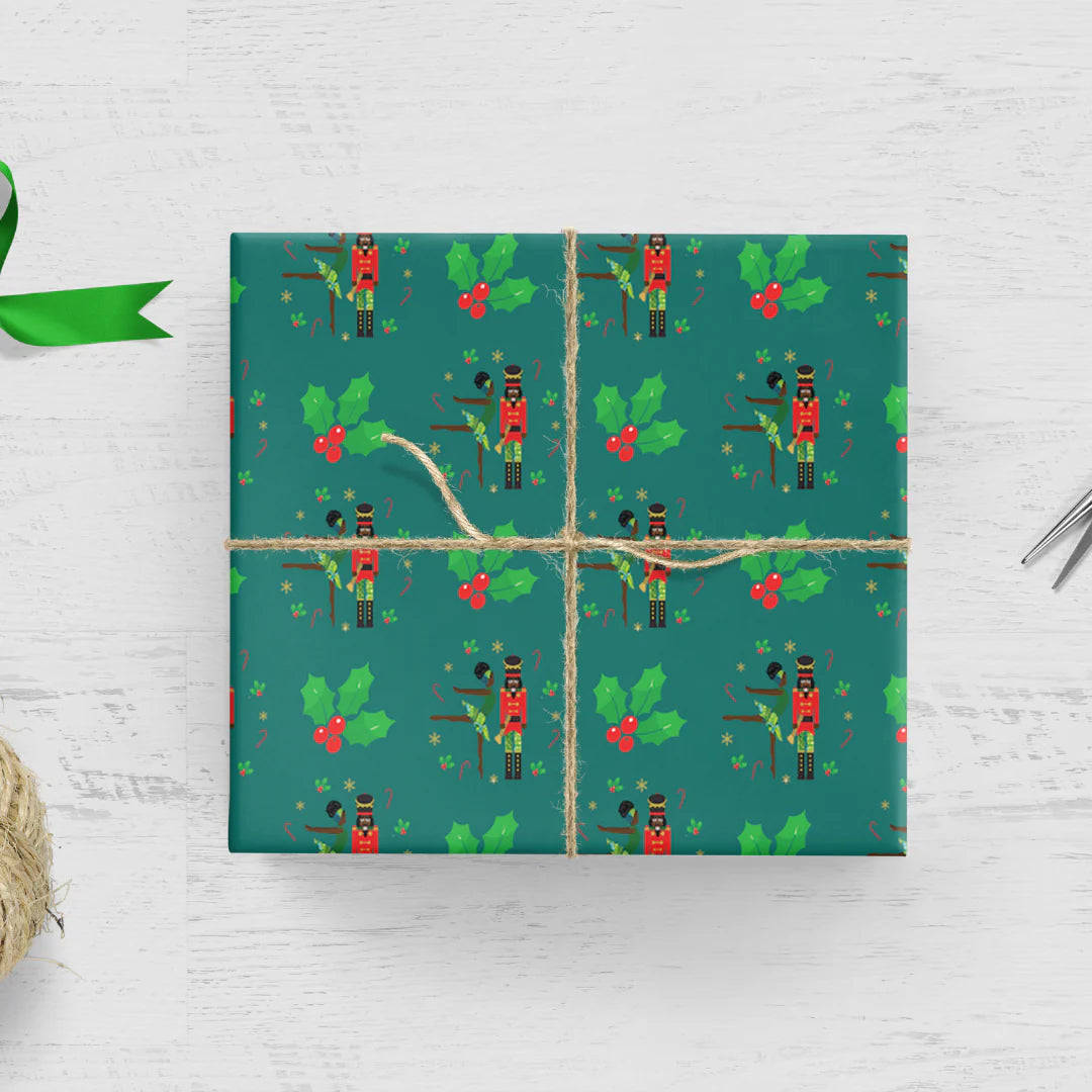 Christmas Nutcracker Gift Wrap