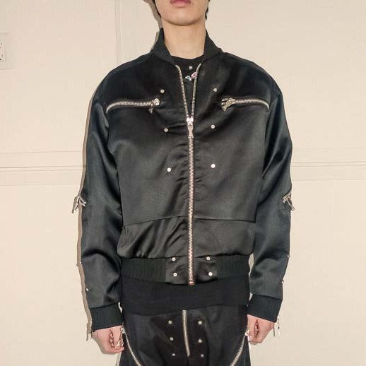 Nylon Tech Bomber Jacket